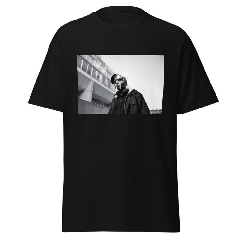 Retro MF Doom T-Shirt Classic Tee Black Shirt